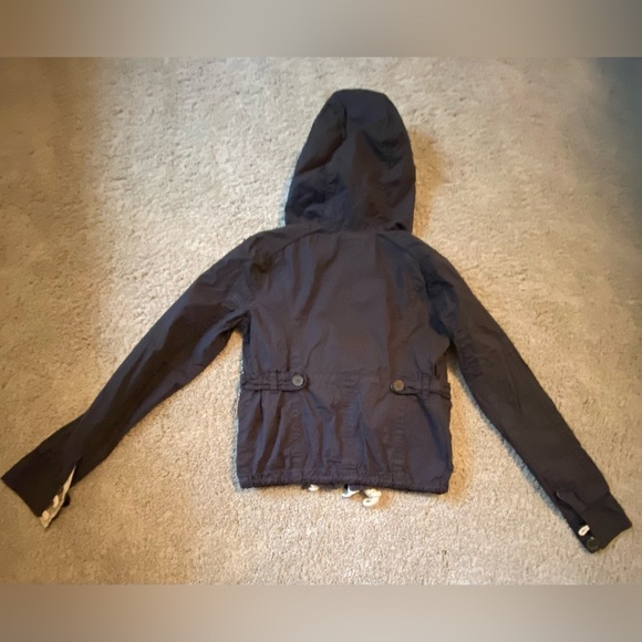 Abercrombie & Fitch Cotton Navy Hooded Vintage Utility Jacket Size XS - Picture 4 of 10